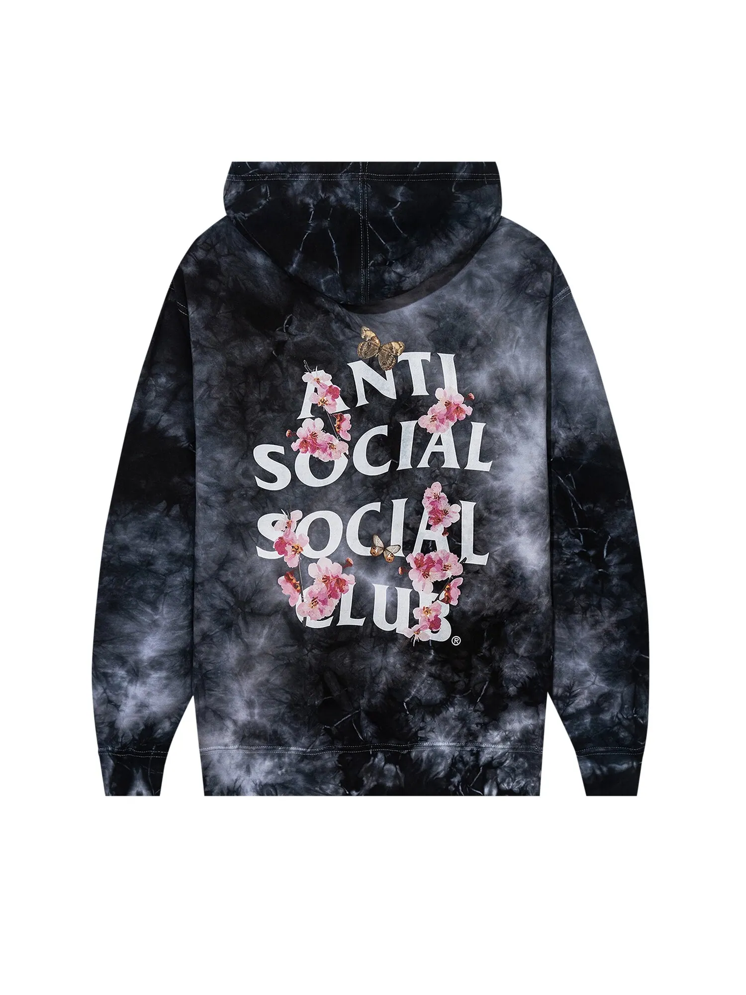 Толстовка Anti Social Social Club Kkoch Hi-5 Tie Dye — изображение 2 из 3, черный