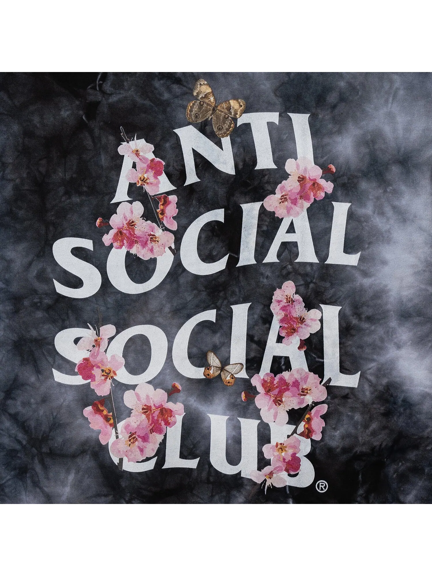 Толстовка Anti Social Social Club Kkoch Hi-5 Tie Dye — изображение 3 из 3, черный