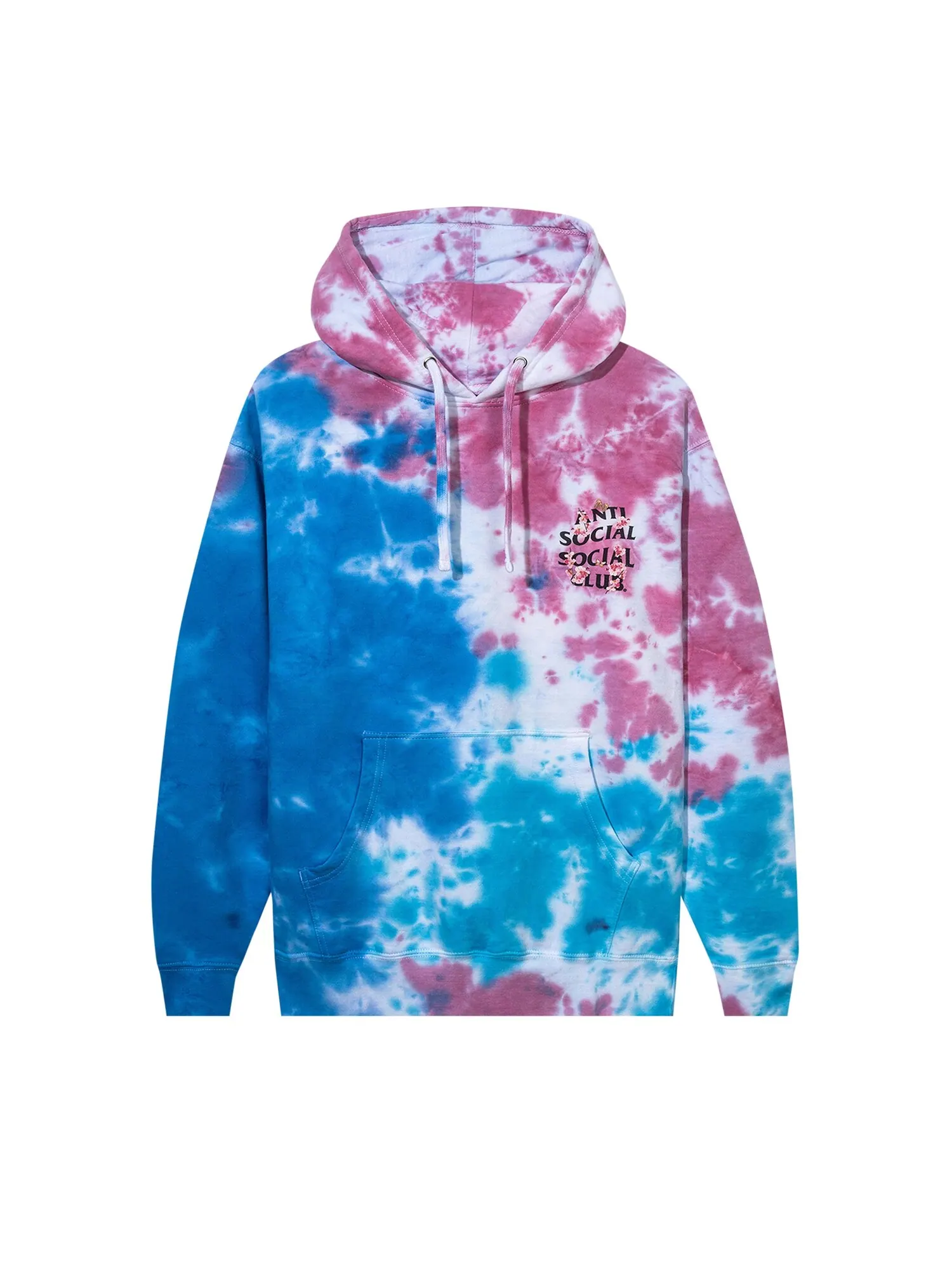 Толстовка Anti Social Social Club Kkoch Hi-5 Candy Tie Dye — изображение 1 из 3, синий