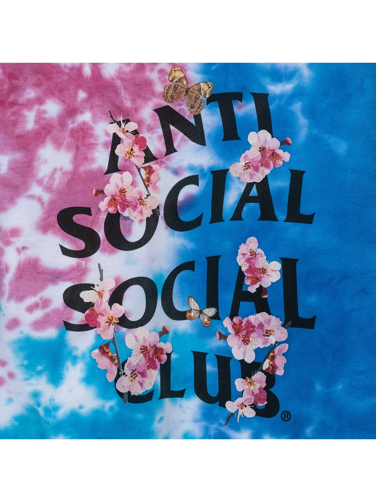 Толстовка Anti Social Social Club Kkoch Hi-5 Candy Tie Dye — изображение 3 из 3, синий