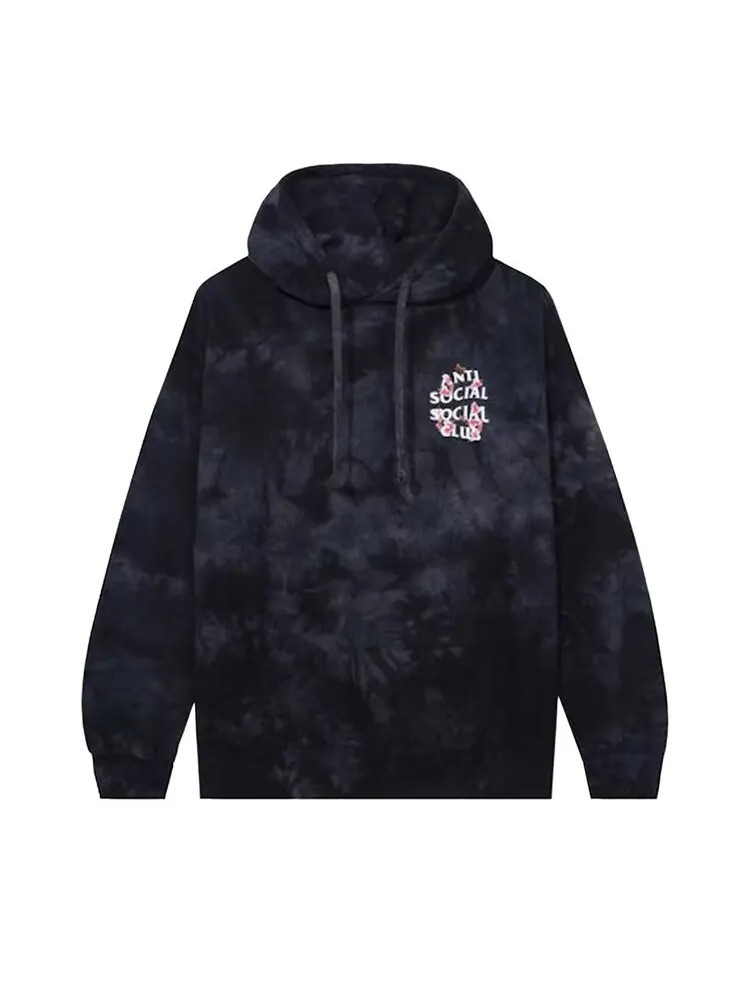 Худи Anti Social Social Club Kkoch Never Dies 'Black Tie Dye' — изображение 1 из 2, черный
