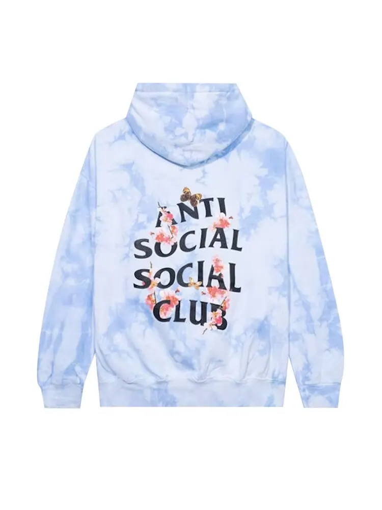 Худи Anti Social Social Club Kkoch Never Dies 'Blue Tie Dye' — изображение 2 из 2, синий