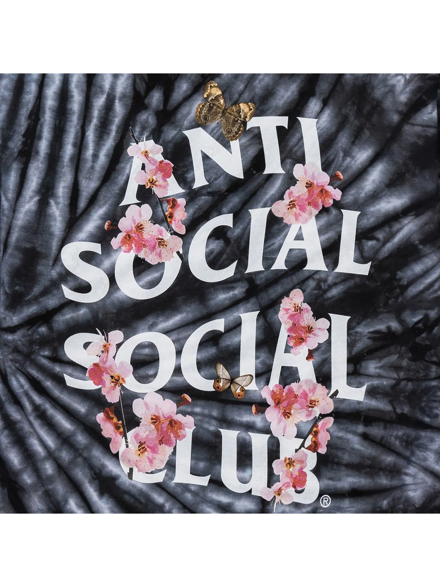 Футболка Anti Social Social Club Kkoch Wifi Tie Dye с длинными рукавами — изображение 3 из 3, черный