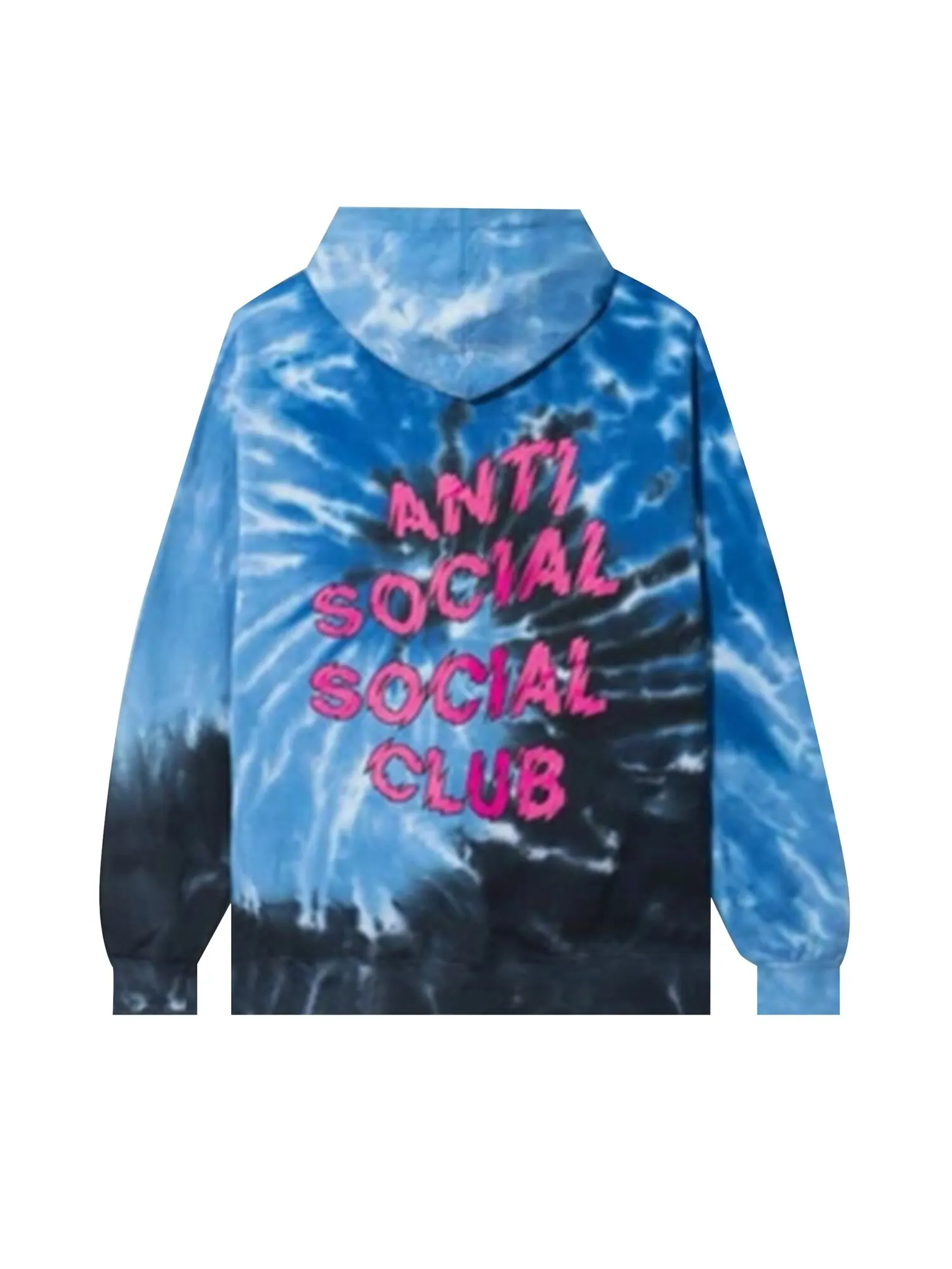 Толстовка Anti Social Social Club Maniac Blue Tie Dye — изображение 2 из 2, синий
