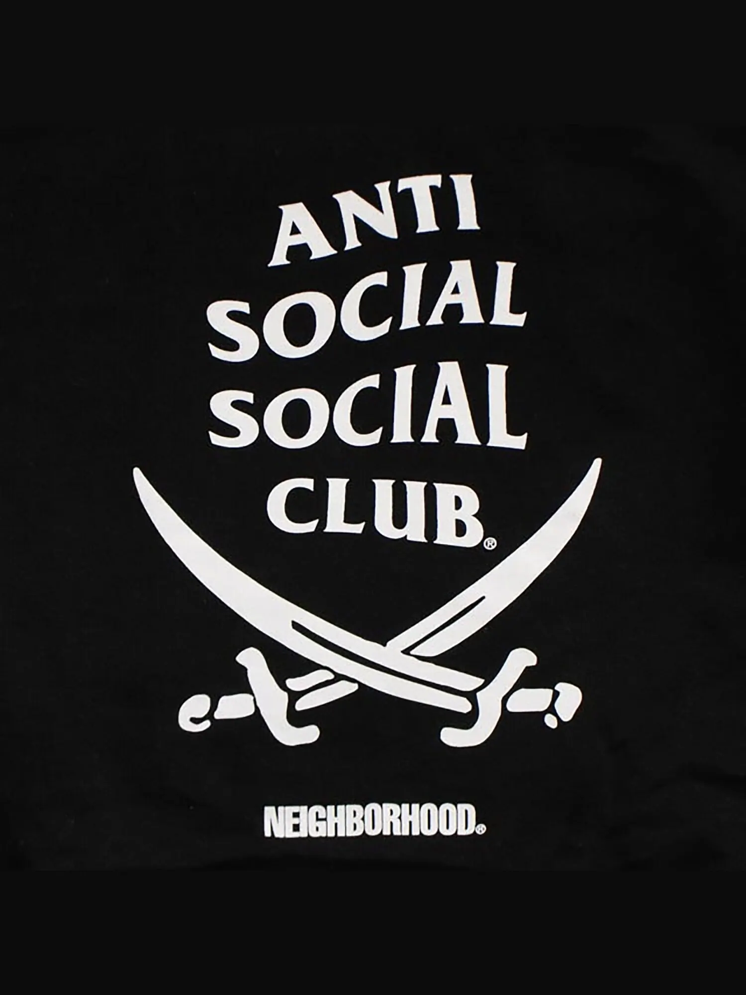 Толстовка с капюшоном Anti Social Social Club x Neighborhood 6IX — изображение 4 из 4, черный