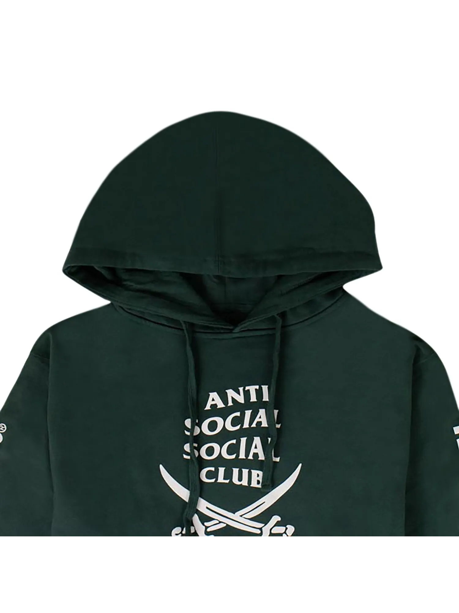 Толстовка с капюшоном Anti Social Social Club x Neighborhood 6IX — изображение 3 из 4, зеленый