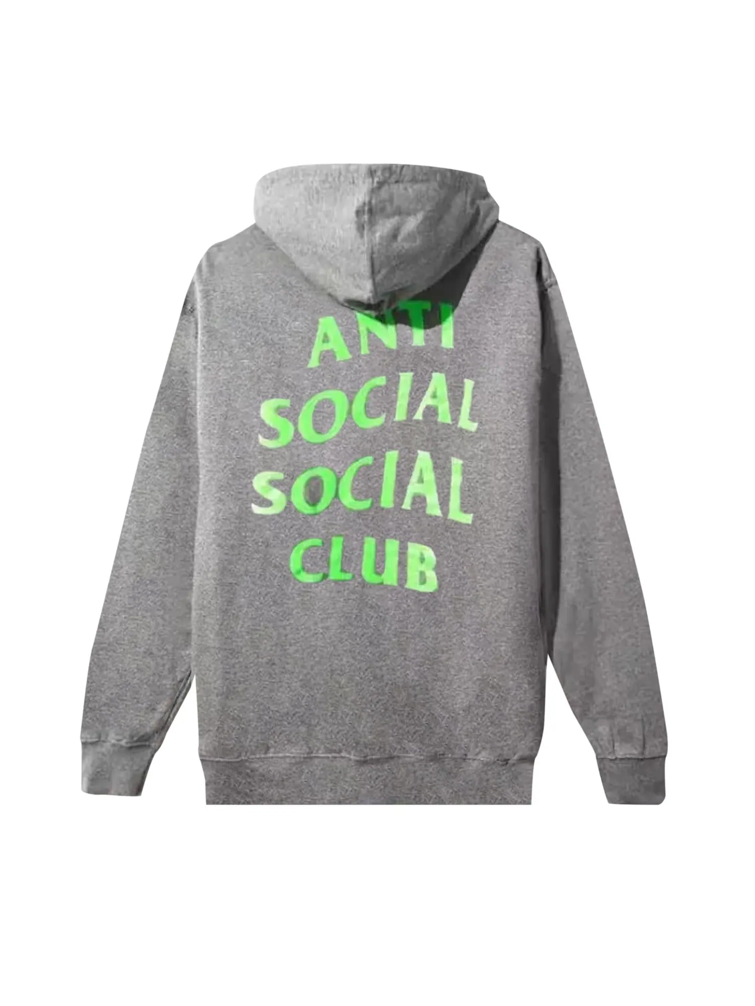 Однотонная толстовка со змеиным узором Anti Social Social Club — изображение 2 из 2, серый