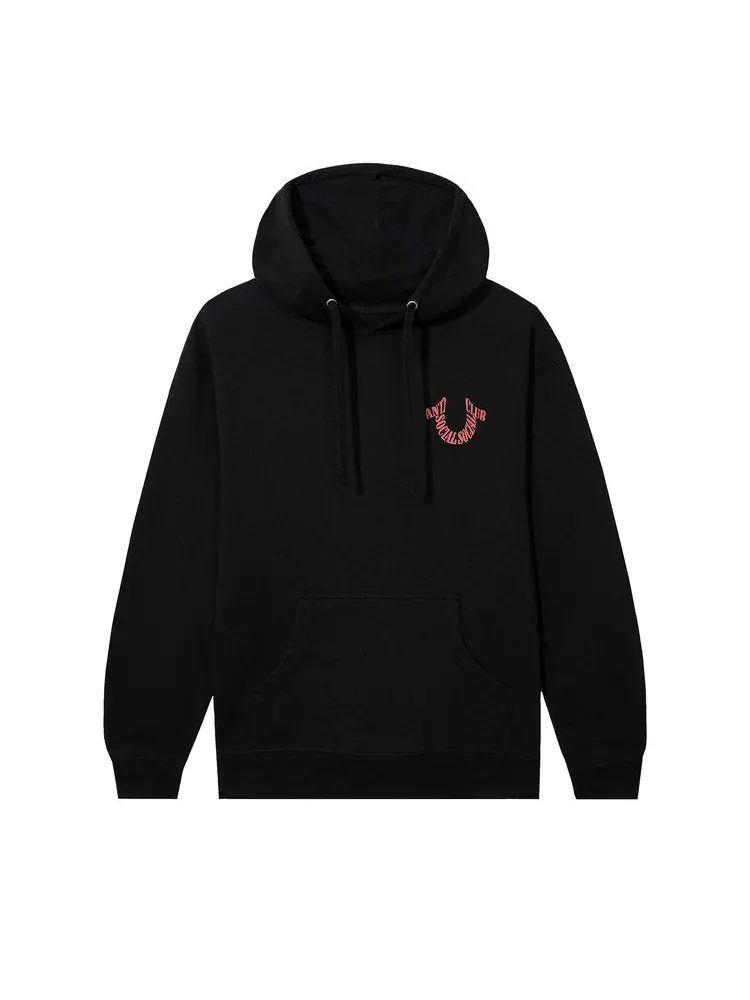 Худи Anti Social Social Club x True Religion Anti-Truth Premium Heavyweight Hoodie — изображение 1 из 2, черный
