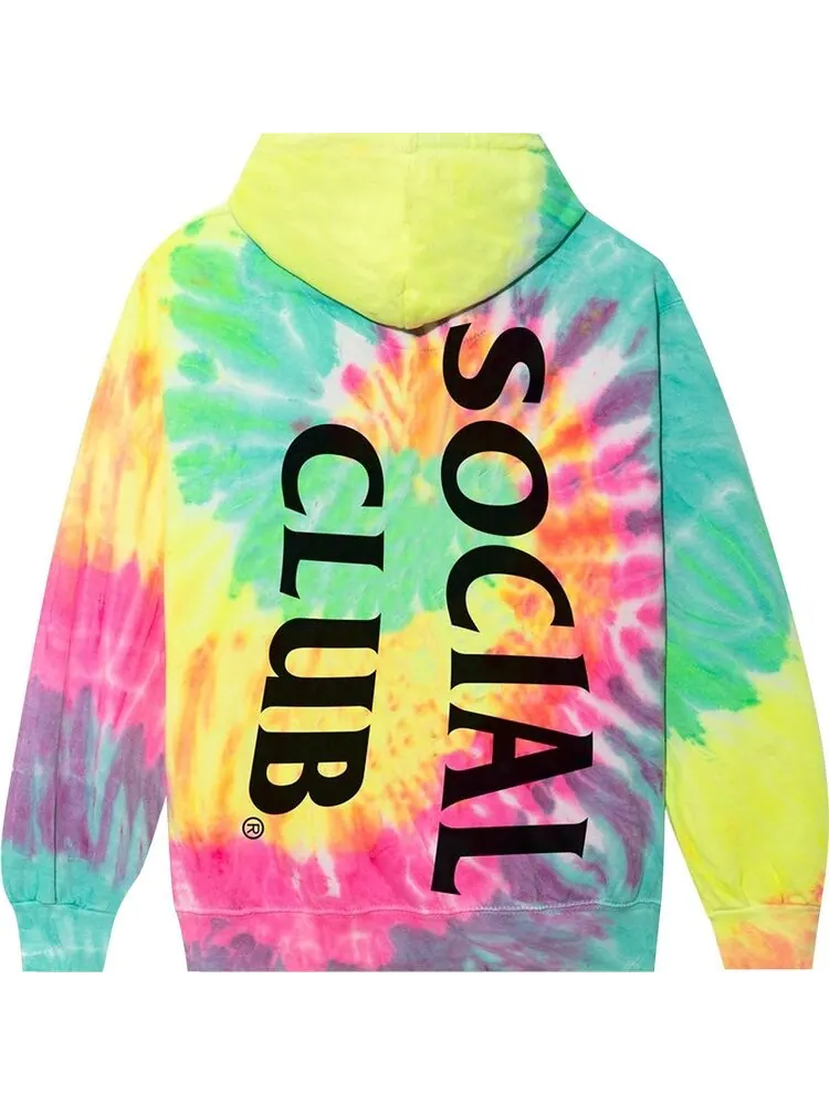 Худи Anti Social Social Club Vertical Horizon Hoodie 'Rainbow Tie Dye' — изображение 2 из 2, мульти