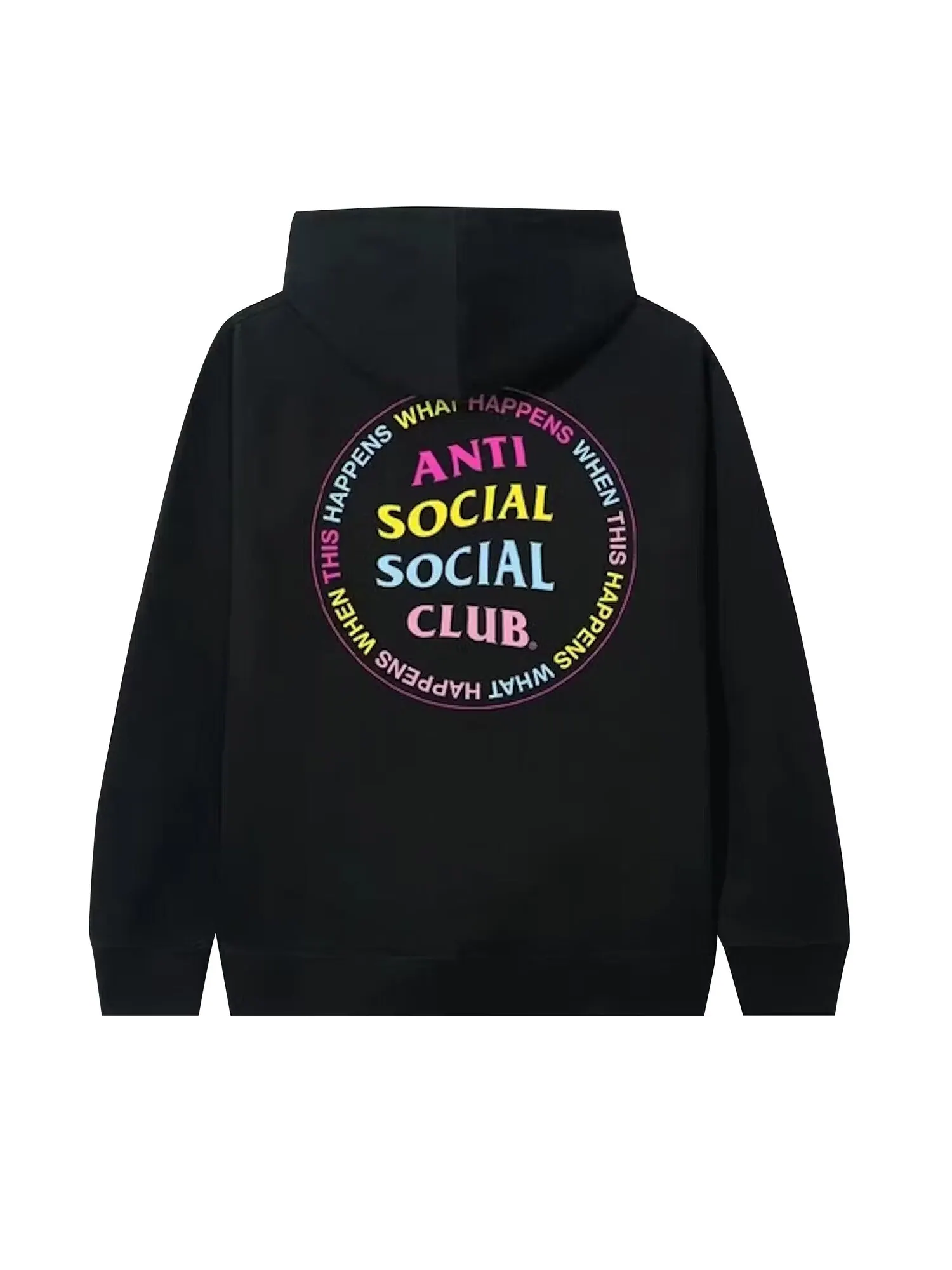 Толстовка Anti Social Social Club What Happens Черная — изображение 2 из 2, черный