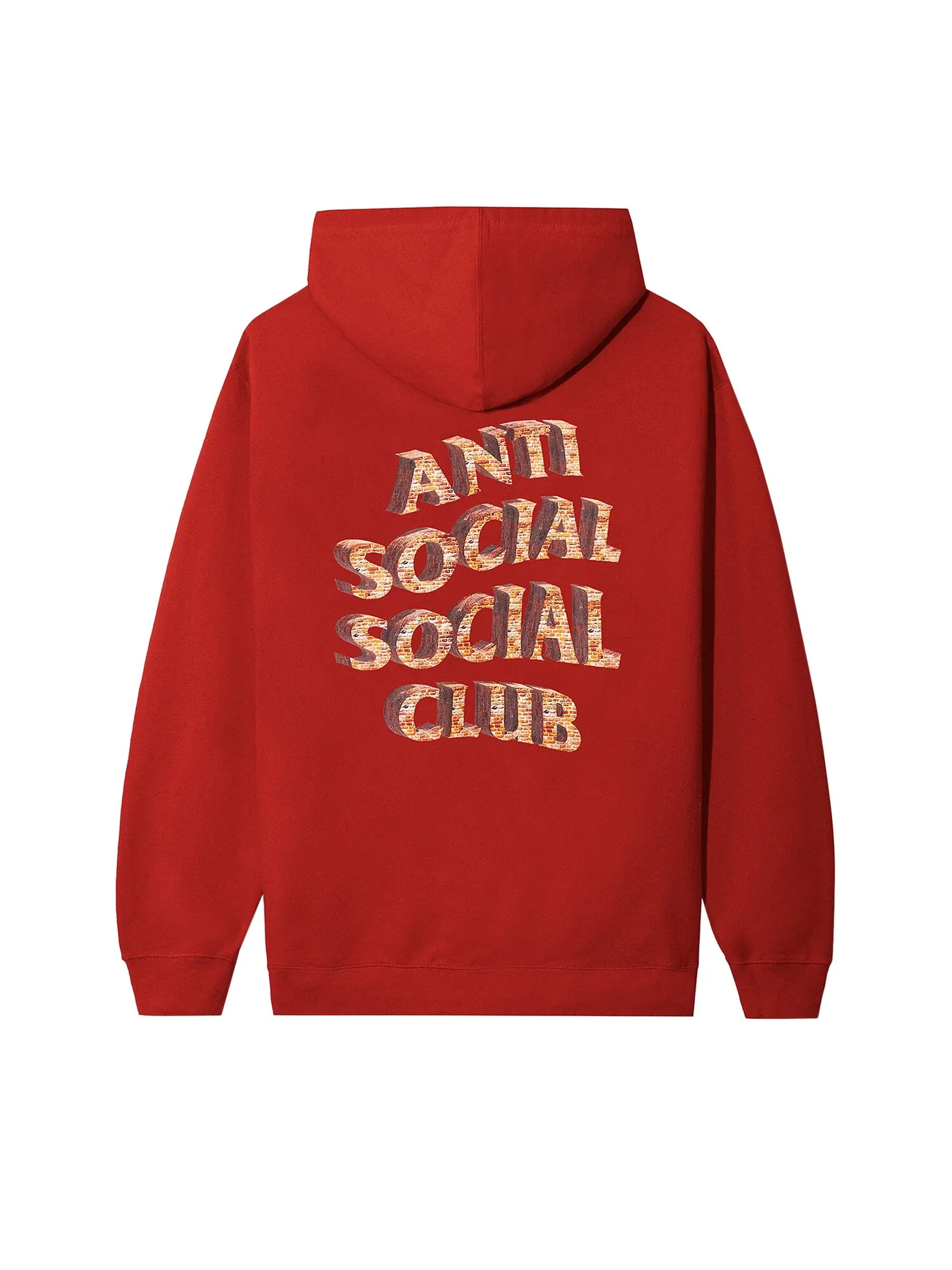 Белая толстовка с капюшоном Anti Social Social Club — изображение 2 из 3, красный
