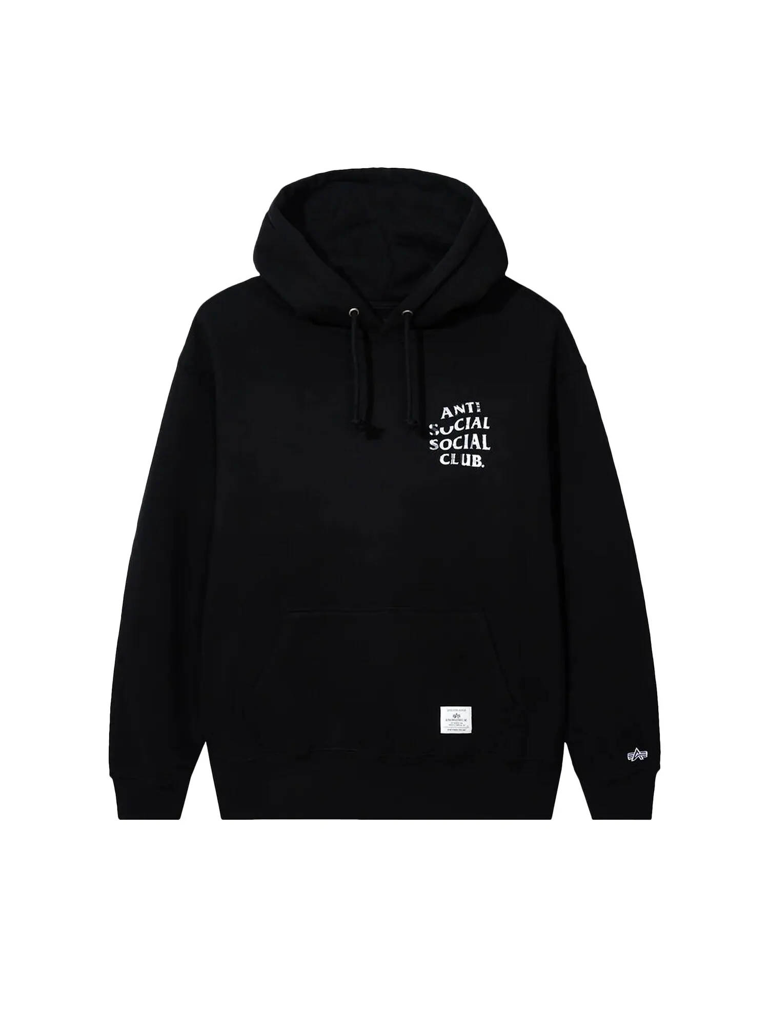 Толстовка Anti Social Social Club x Alpha Essential — изображение 1 из 2, черный