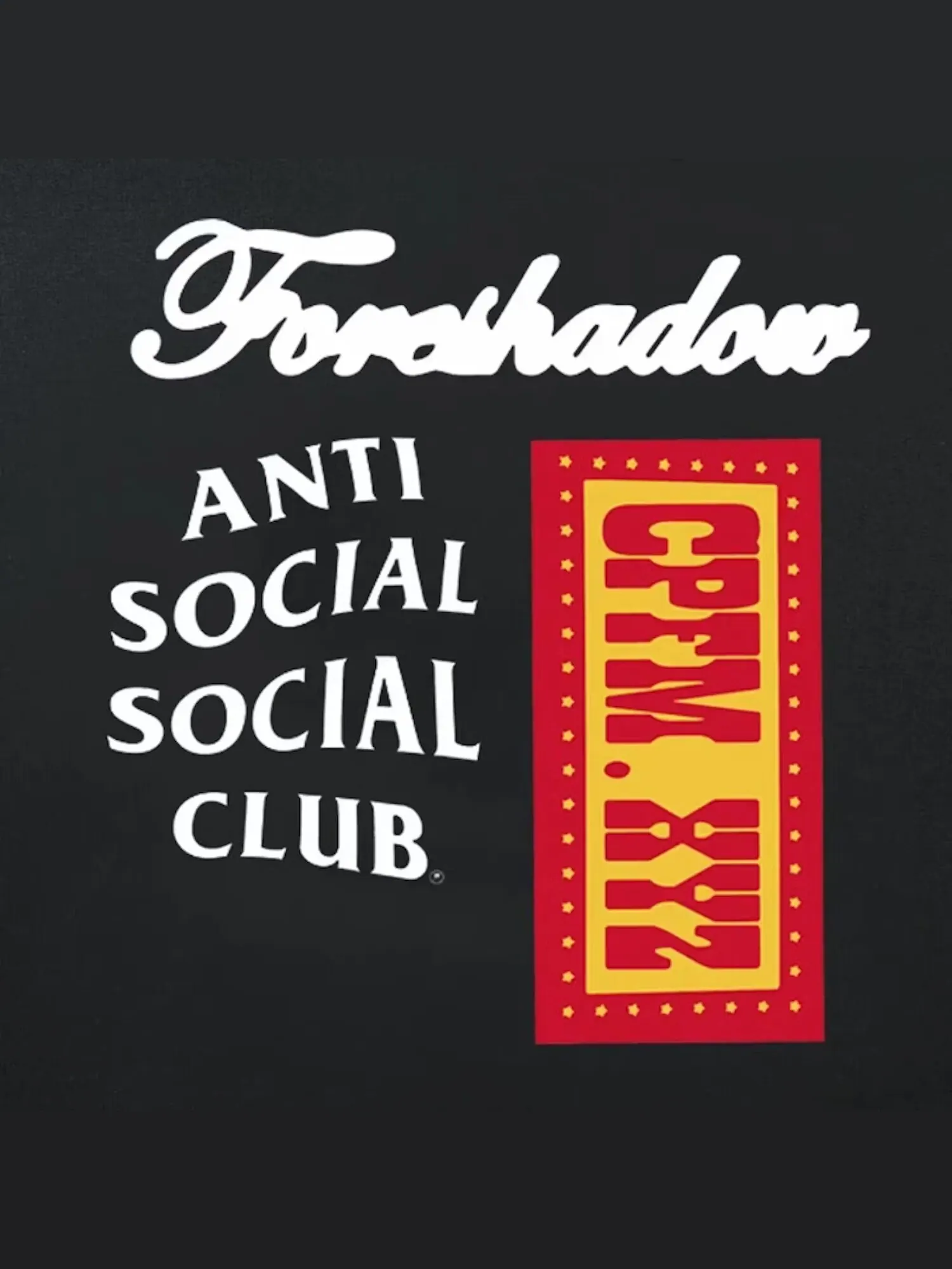 Anti Social Social Club x Cactus Plant Блошиный рынок предвещает худи Черный — изображение 4 из 4