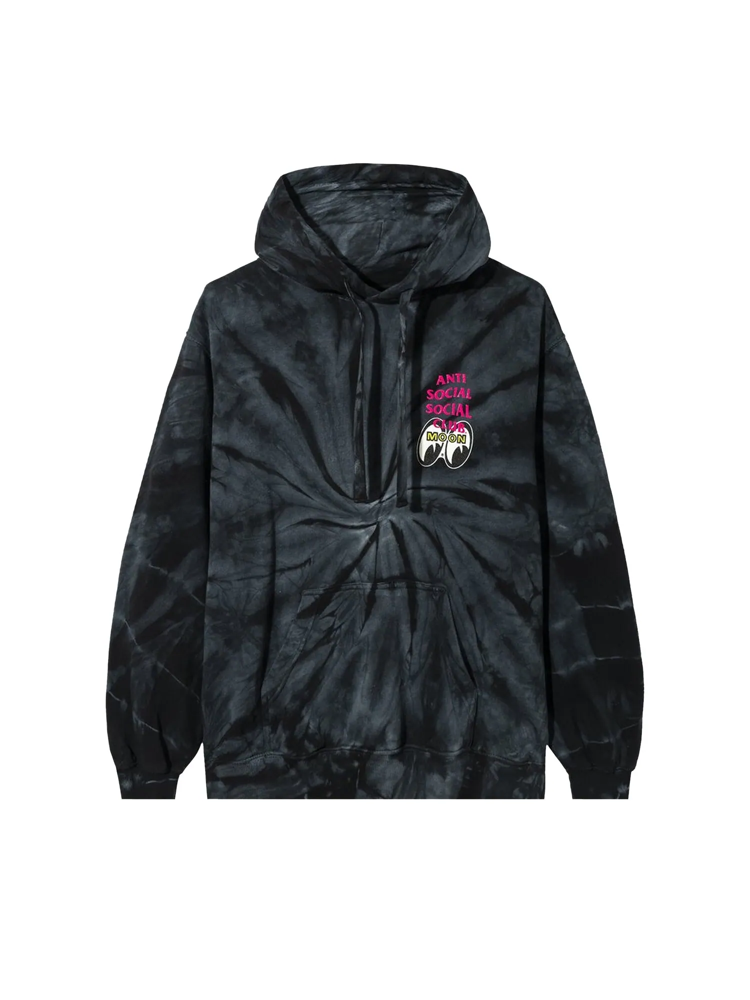 Толстовка с принтом Anti Social Social Club x Mooneyes Black Tie Dye — изображение 1 из 2, черный