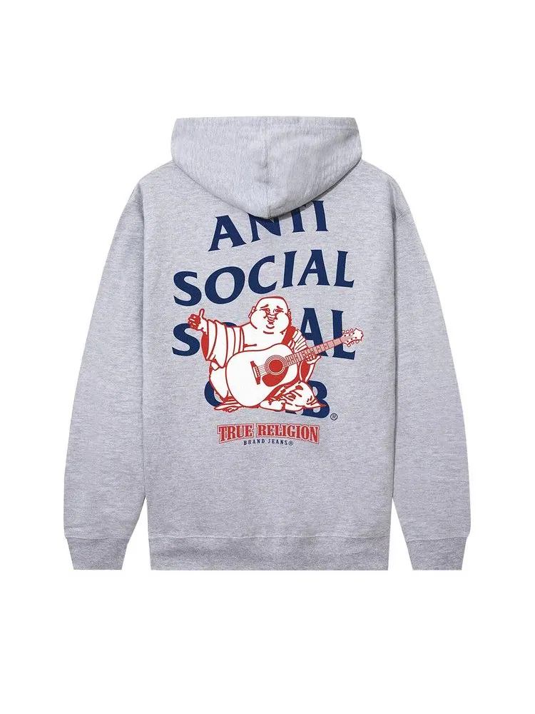 Худи Anti Social Social Club x True Religion Anti-Truth Hoodie, Ath Heather — изображение 2 из 2, серый