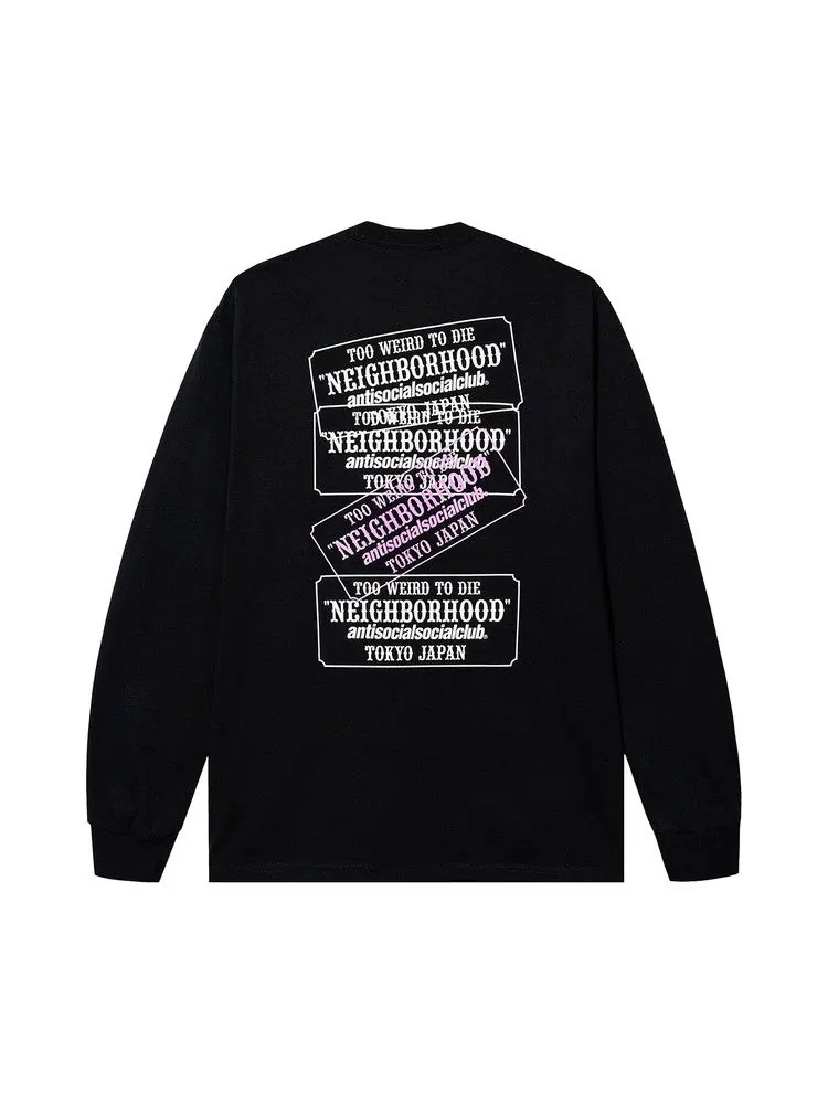 Футболка Anti Social Social Club x Neighborhood Plaque Long-Sleeve Tee — изображение 2 из 3, черный