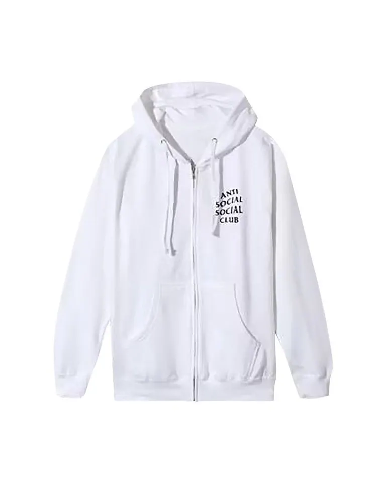 Худи Anti Social Social Club Masochism Zip Up Hoodie — изображение 1 из 1, белый