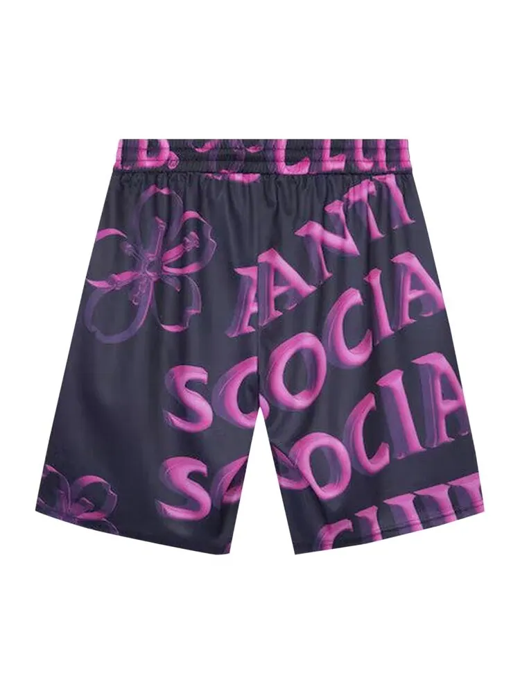 Шорты Anti Social Social Club Coral Crush Mesh Bored 'Black' — изображение 1 из 2, черный