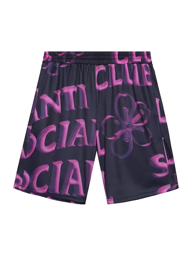 Шорты Anti Social Social Club Coral Crush Mesh Bored 'Black' — изображение 2 из 2, черный
