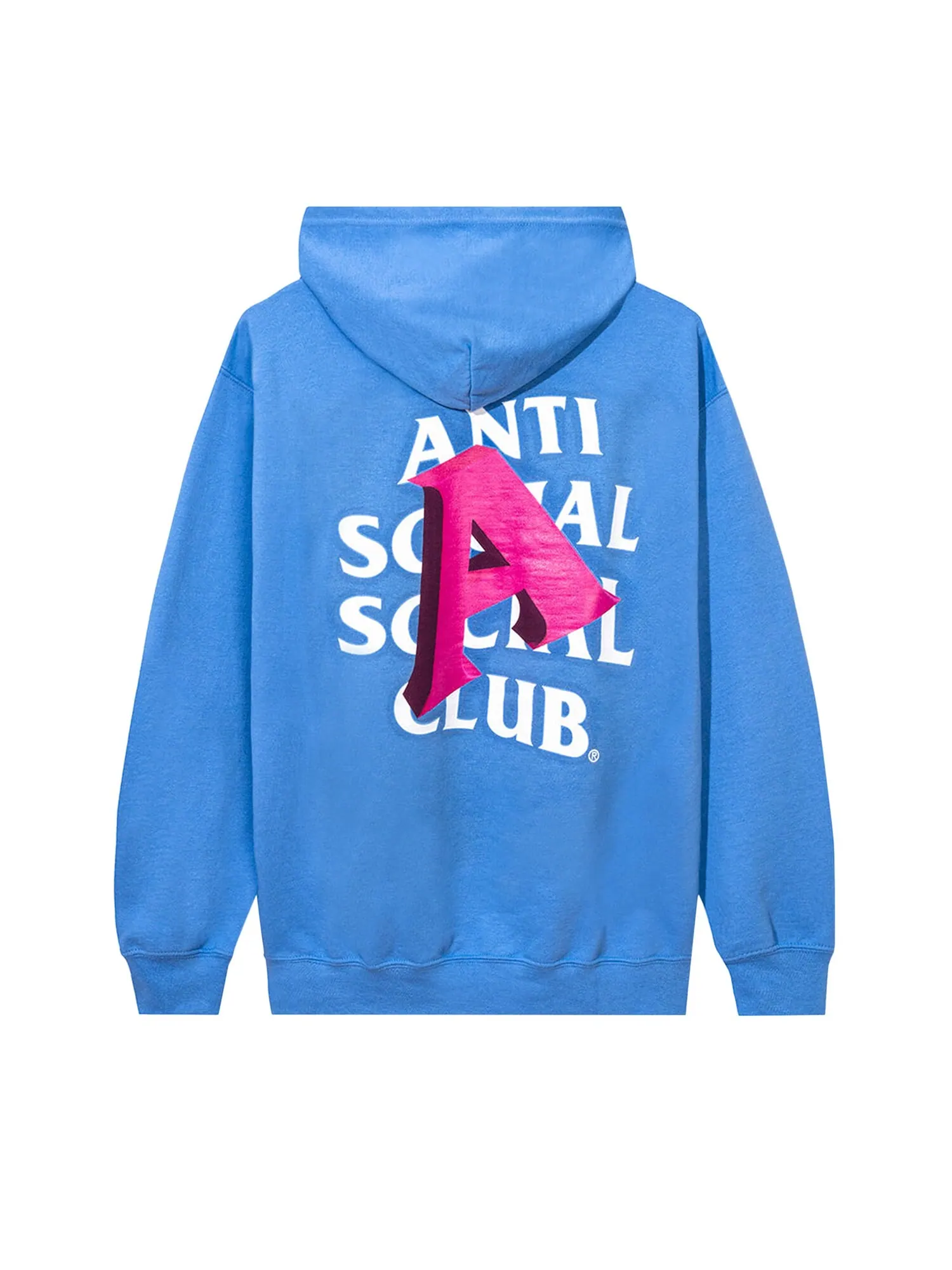 Толстовка с капюшоном на молнии Anti Social Social Club A Синяя — изображение 2 из 2, синий