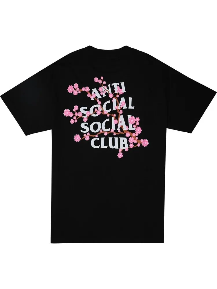 Футболка Anti Social Social Club Cherry Blossom T-Shirt 'Black' — изображение 2 из 3, черный