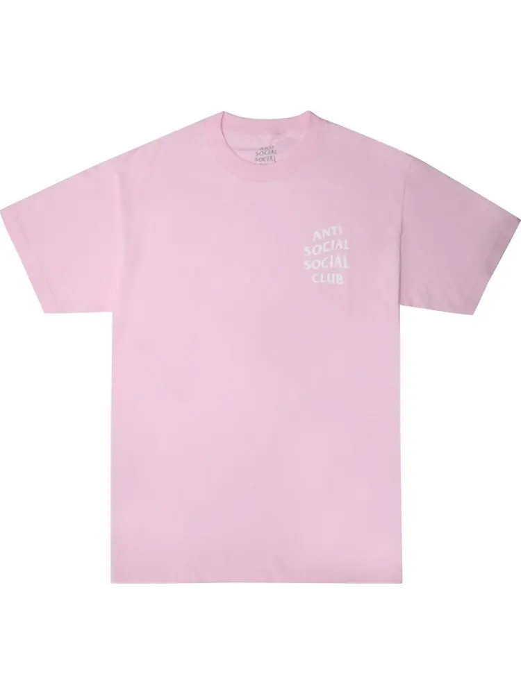 Футболка Anti Social Social Club Logo 2 T-Shirt 'Pink' — изображение 1 из 3, розовый