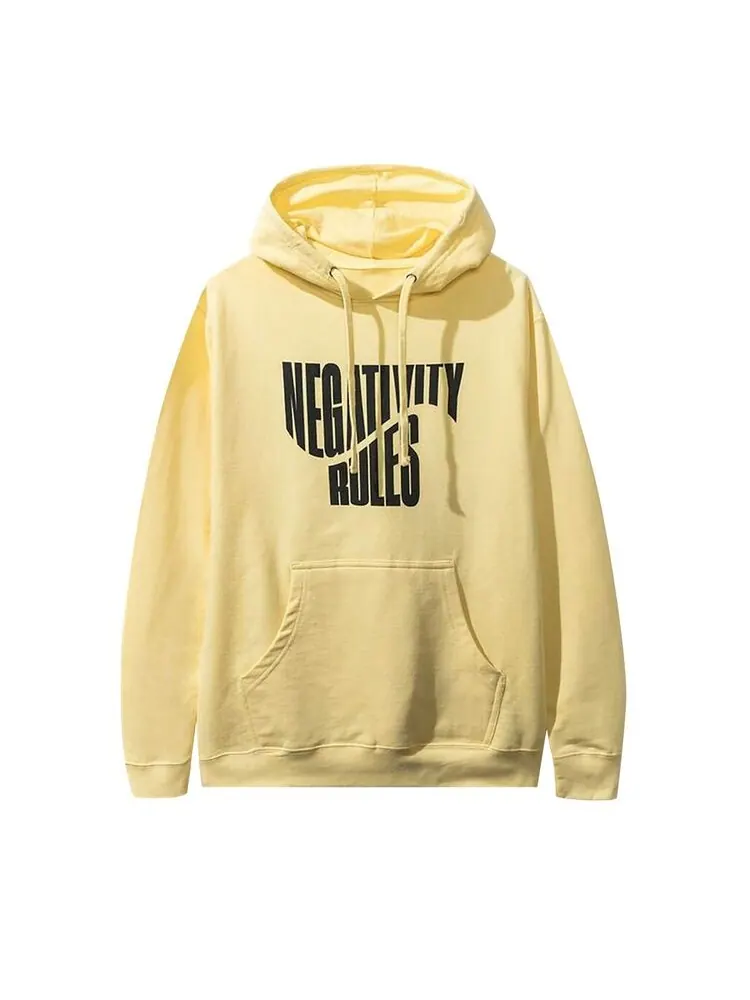 Худи Anti Social Social Club Negativity Rules Hoodie Yellow — изображение 1 из 1, желтый