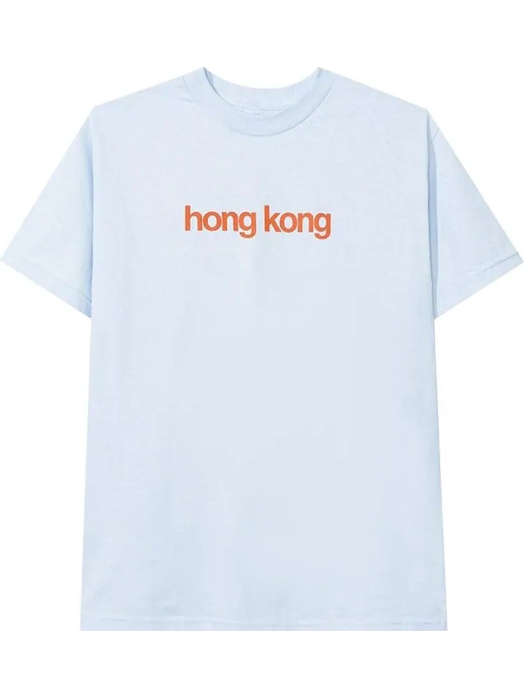 Футболка Anti Social Social Club Hong Kong Hk City Tee 'Blue' — изображение 1 из 2, синий