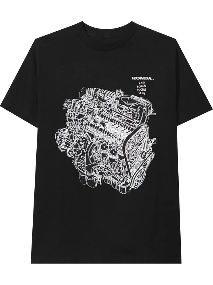Футболка Anti Social Social Club Honda Motor Tee 'Black' — изображение 1 из 2, черный