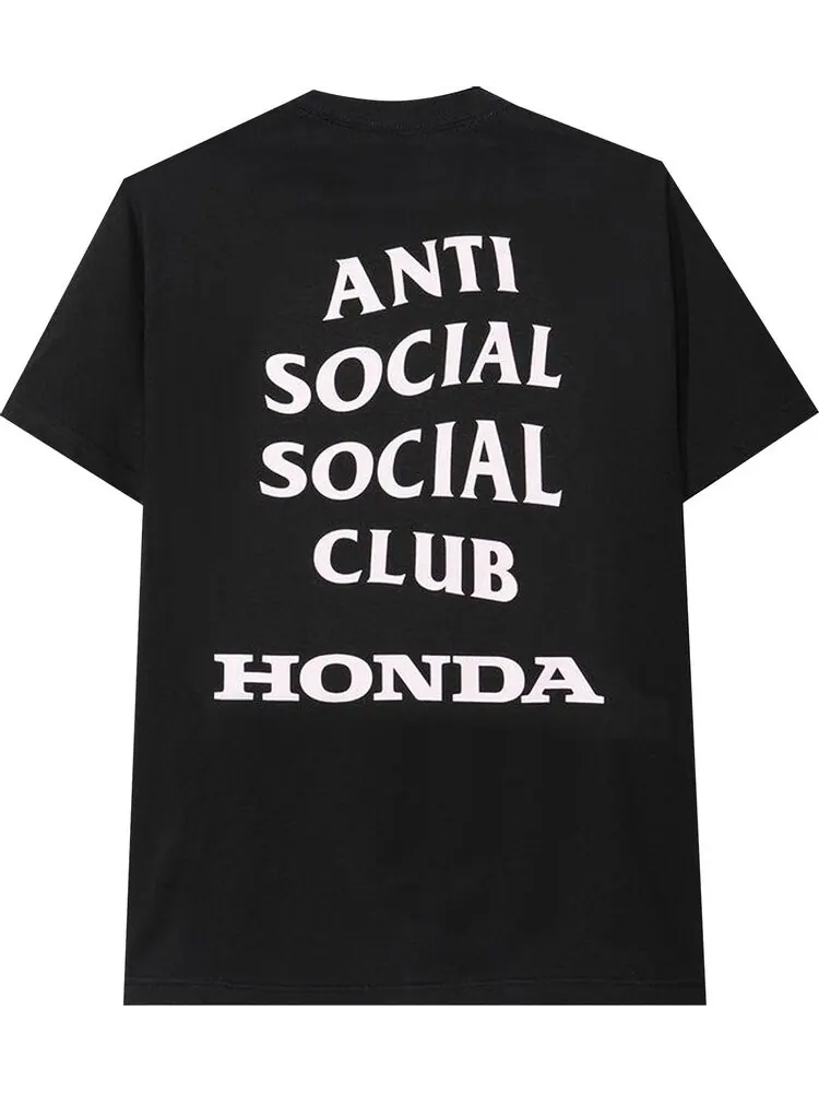 Футболка Anti Social Social Club Honda Motor Tee 'Black' — изображение 2 из 2, черный