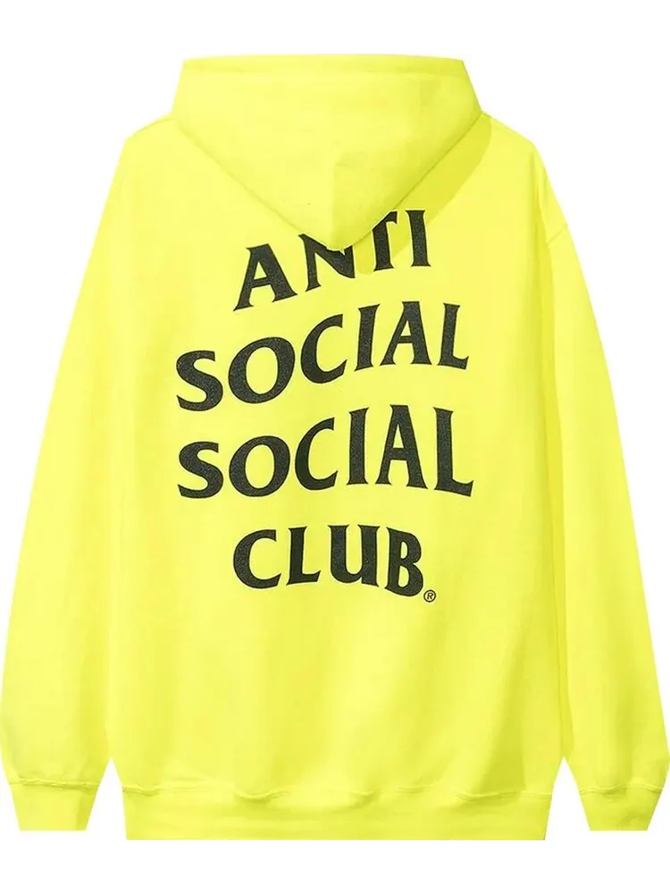 Худи Anti Social Social Club Buckets Hoodie 'Neon' — изображение 2 из 2, желтый