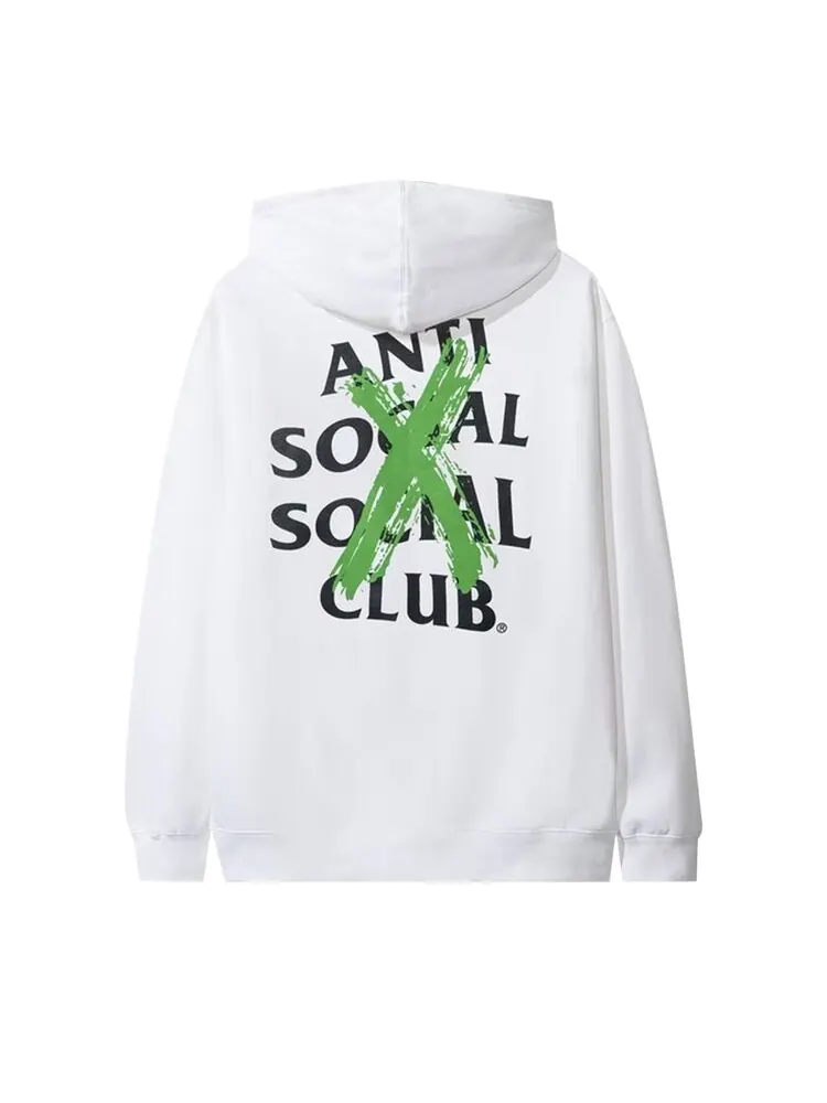 Худи Anti Social Social Club Cancelled Remix Hoodie 'White' — изображение 2 из 2, белый