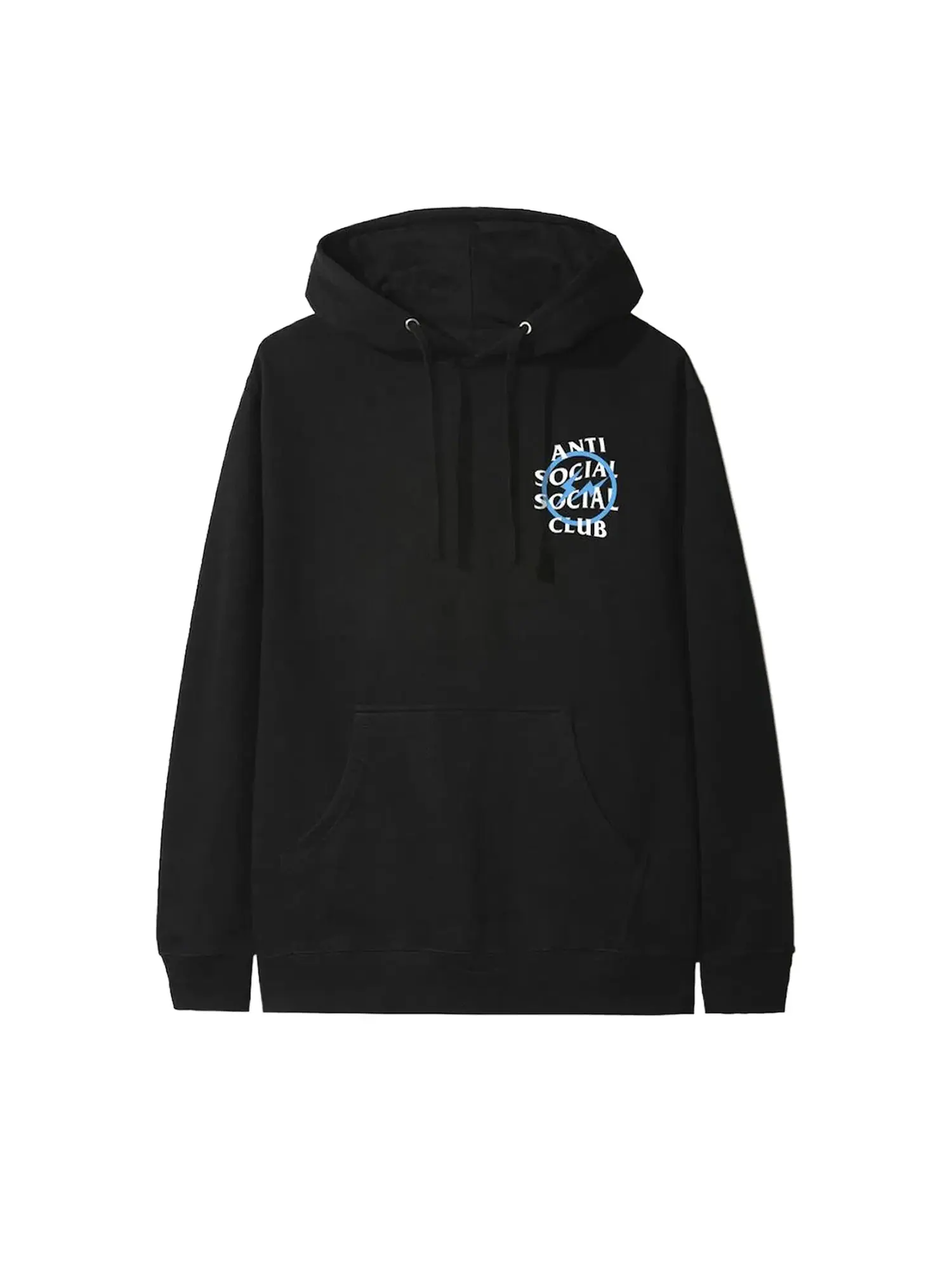 Толстовка с капюшоном Anti Social Social Club x Fragment Design Blue Bolt — изображение 1 из 1, черный