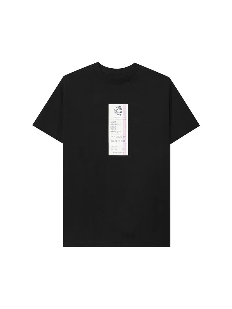 Футболка Anti Social Social Club Read Receipts Tee Black — изображение 1 из 2, черный