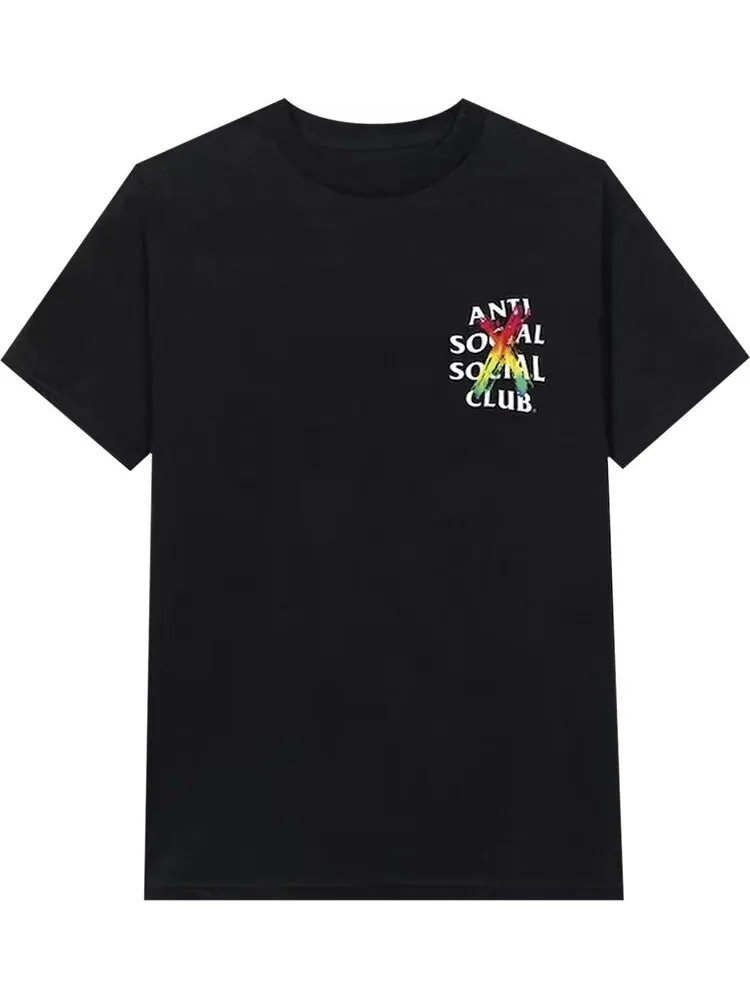 Футболка Anti Social Social Club Cancelled Rainbow Tee 'Black' — изображение 1 из 2, черный