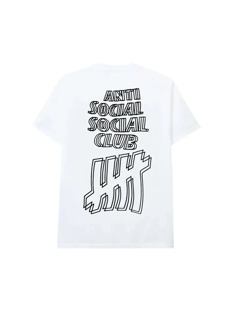 Футболка Anti Social Social Club x Undefeated Tee 'White' — изображение 2 из 2, белый