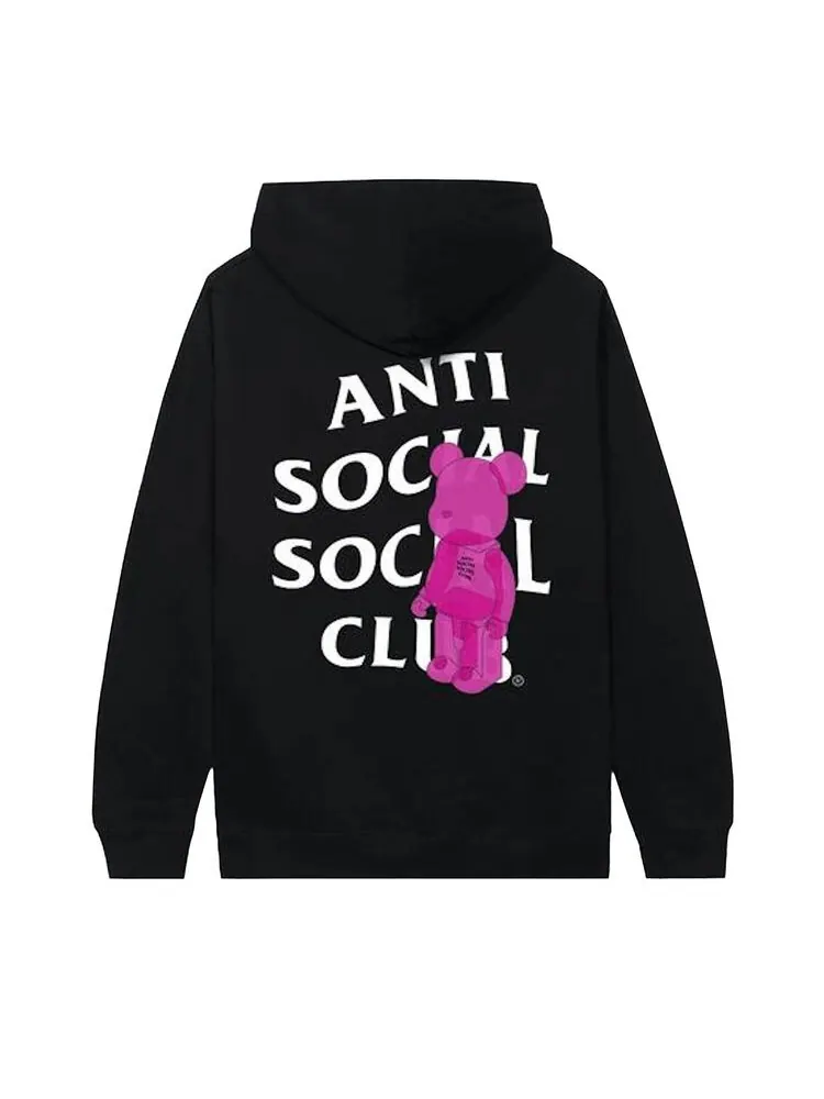 Худи Anti Social Social Club Bearbrick Hoodie Black — изображение 2 из 2, черный