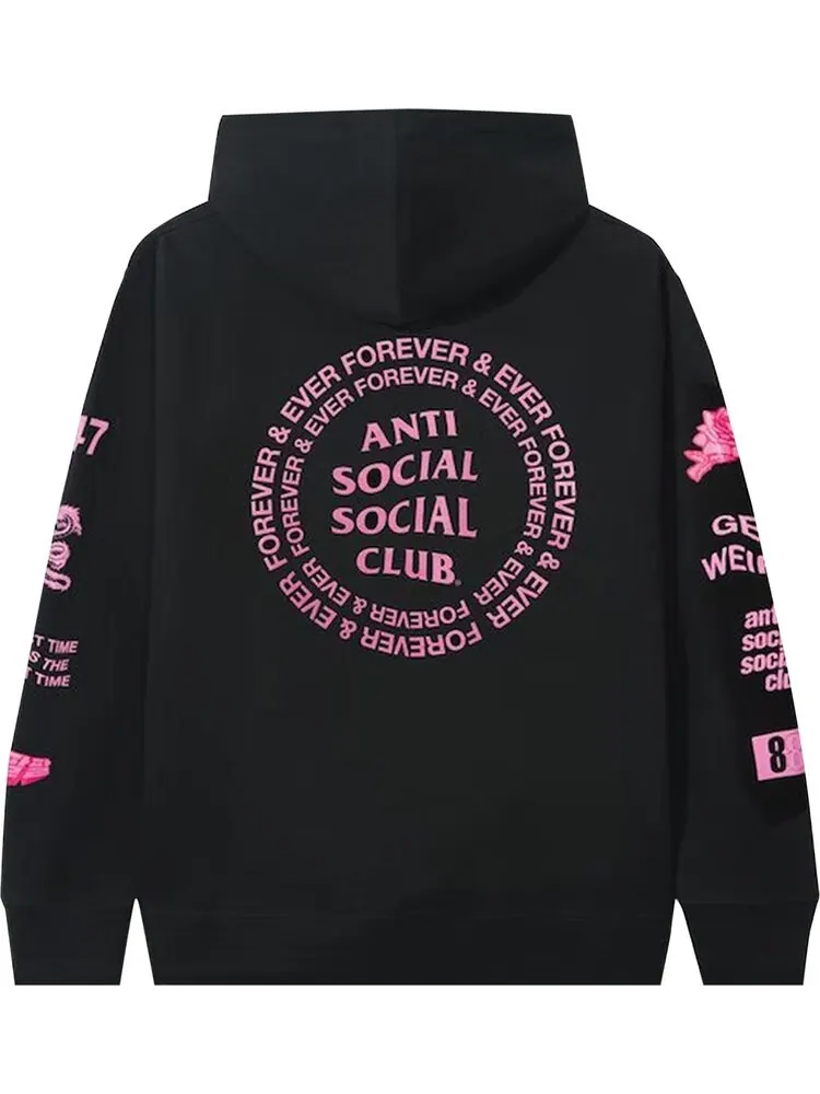 Толстовка Anti Social Social Club Mantras Hooded Sweatshirt 'Black' — изображение 2 из 2, черный