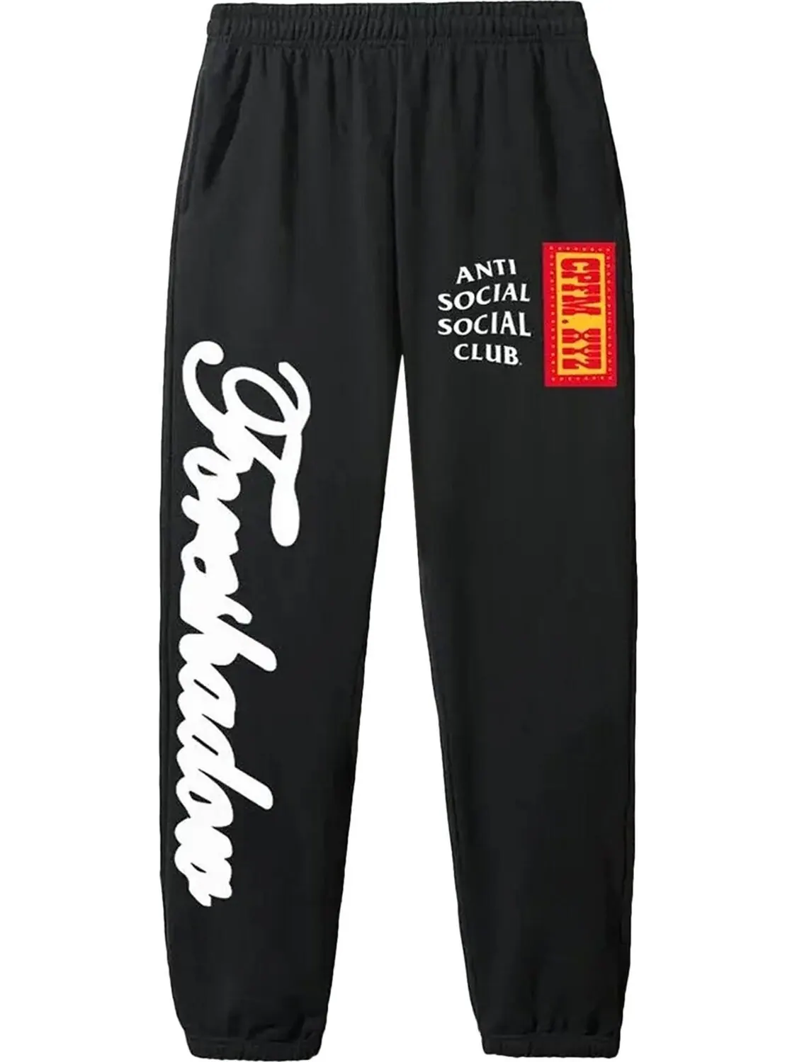 Спортивные брюки Anti Social Social Club x Cactus Plant Flea Market Sweatpants 'Black' — изображение 1 из 1, черный