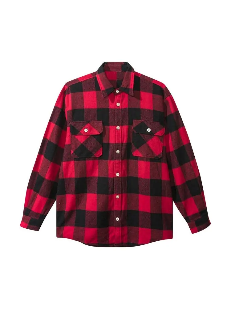 Топ Anti Social Social Club Outlined Trip Flannel — изображение 1 из 2, красный