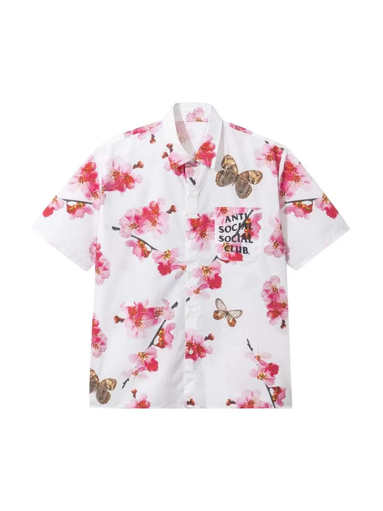 Топ Anti Social Social Club Woody Button Up — изображение 1 из 2, белый
