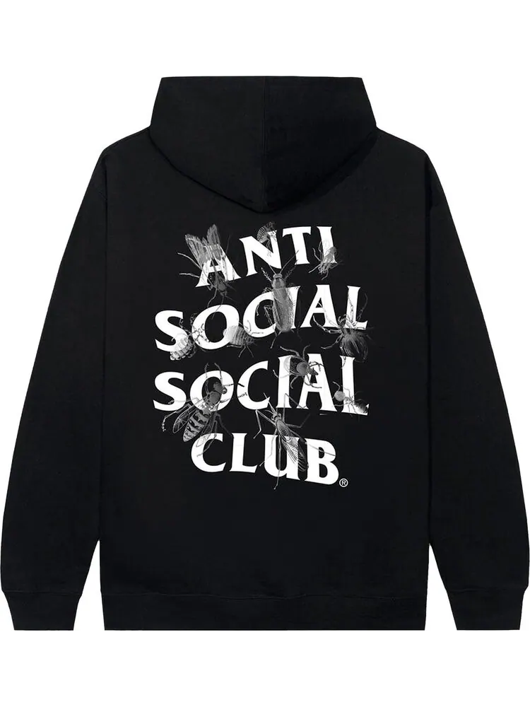 Худи Anti Social Social Club Creep Hoodie 'Black' — изображение 2 из 2, черный