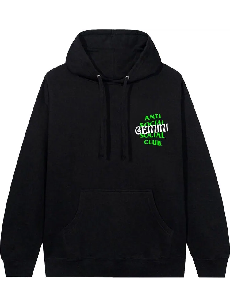 Худи Anti Social Social Club Gemini Hoodie Black — изображение 1 из 2, черный