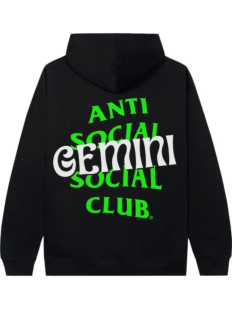 Худи Anti Social Social Club Gemini Hoodie Black — изображение 2 из 2, черный