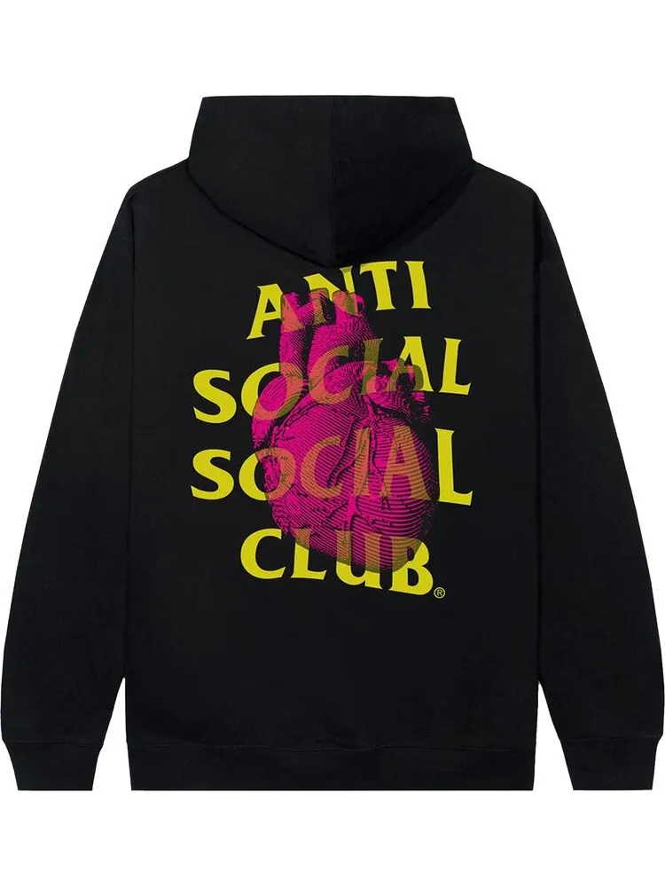Худи Anti Social Social Club Pulse Check Hoodie 'Black' — изображение 2 из 2, черный