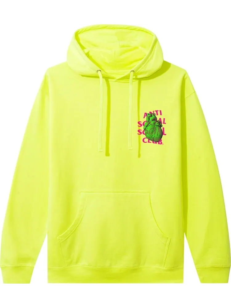 Худи Anti Social Social Club Pulse Check Hoodie 'Safety Yellow' — изображение 1 из 2, желтый