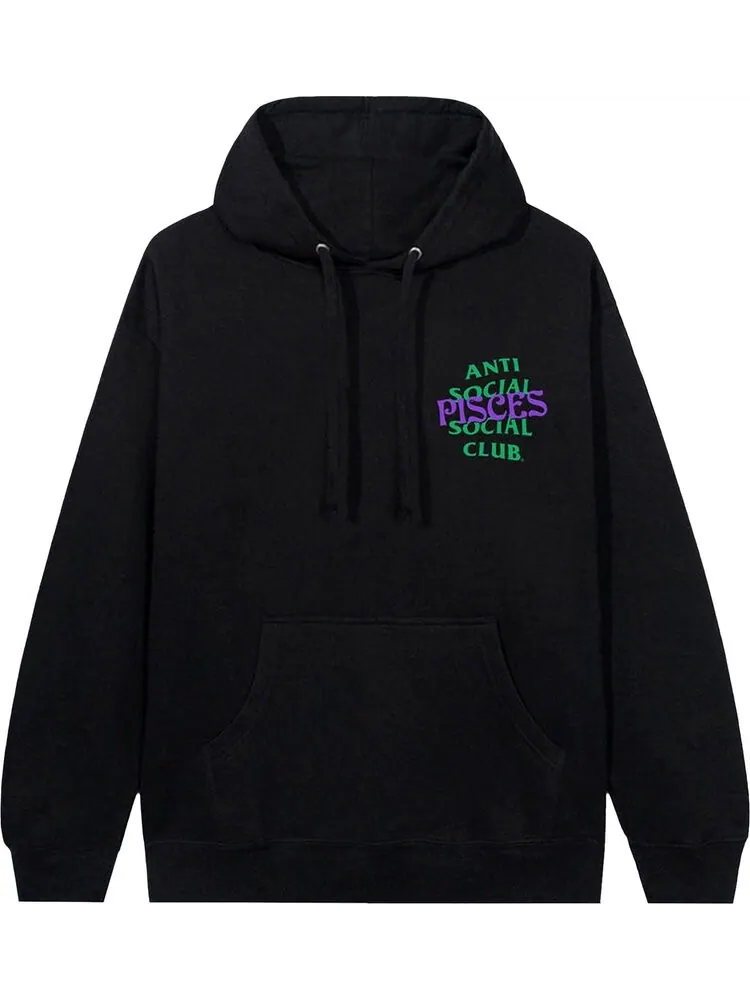 Худи Anti Social Social Club Pisces Hoodie Black — изображение 1 из 2, черный