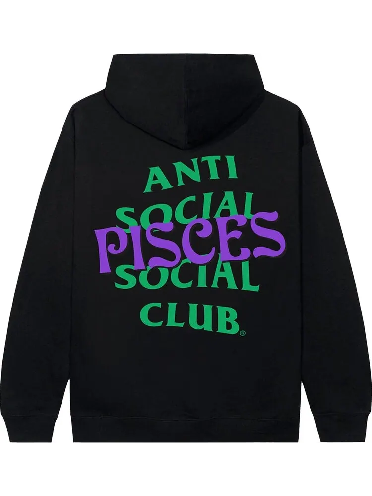 Худи Anti Social Social Club Pisces Hoodie Black — изображение 2 из 2, черный