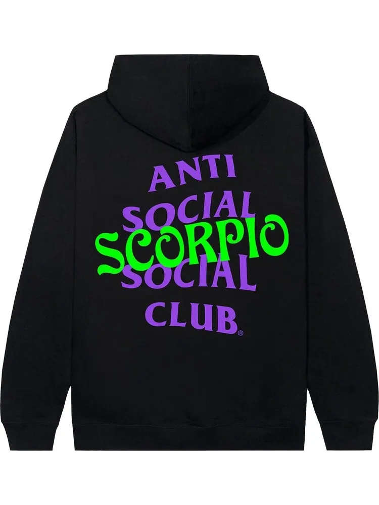 Худи Anti Social Social Club Scorpio Hoodie Black — изображение 2 из 2, черный
