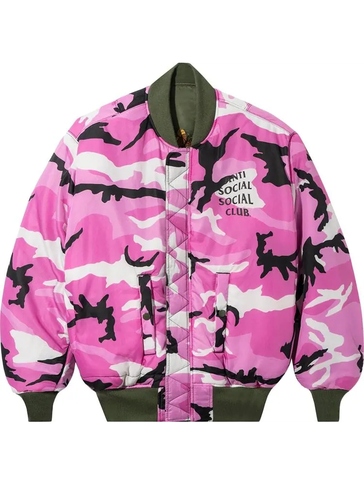 Куртка Anti Social Social Club x Alpha Industries MA-1 Jacket 'Sage' — изображение 3 из 4, зеленый